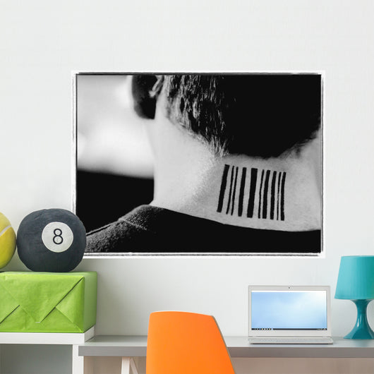 Barcode Tattoo Wall Mural