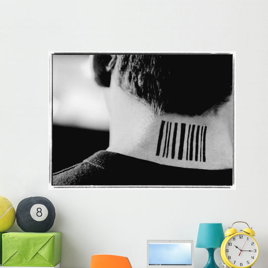 Barcode Tattoo Wall Mural