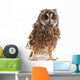 Long-eared Owl White Wall Decal