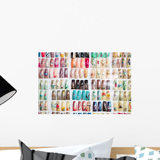 Acrylic Fingernails Display Wall Decal
