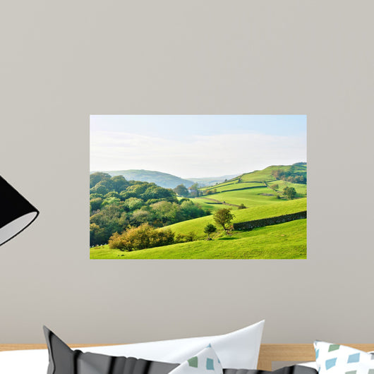 Rolling Countryside around Farm Wall Decal