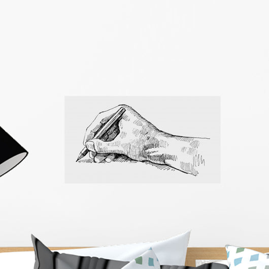 Hand Writing Wall Decal