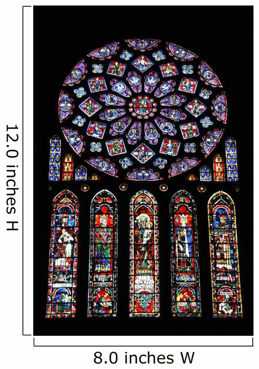 Rose Stained Glass Window Wall Decal