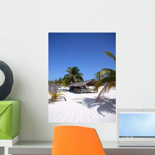 Caribbean Beach Bar - Vertical Wall Decal