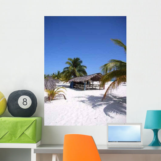 Caribbean Beach Bar - Vertical Wall Decal