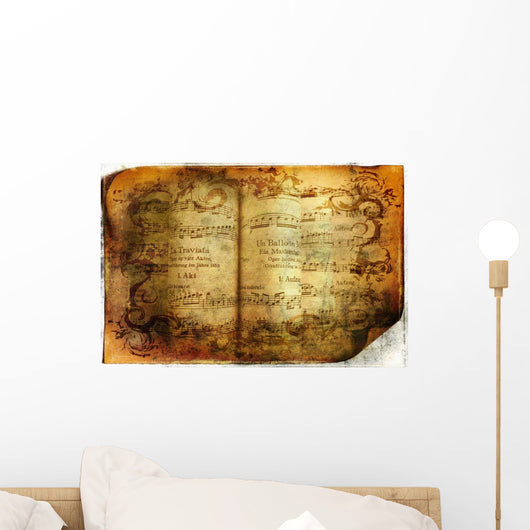 Vintage Musical Wall Decal