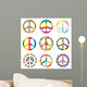 Rainbow Peace Symbols Wall Stickers Wall Decal