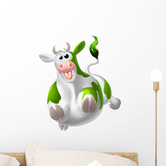Mad Cow Green Wall Decal