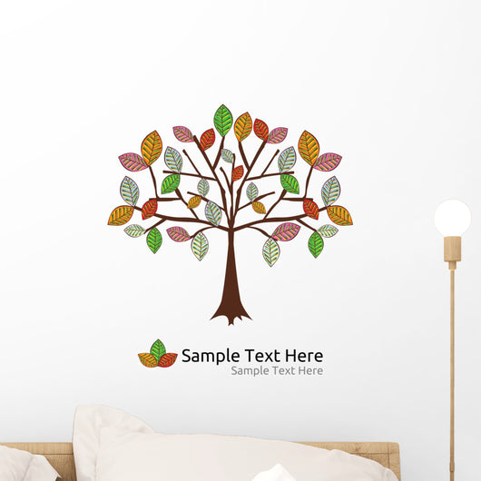 Seasonal Tree Autumn Vector Wall Decal