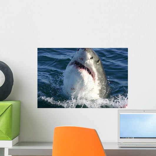 Breaching Shark Wall Decal