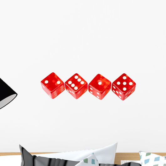 Red Dice Wall Decal