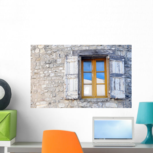Window Old Stone House Wall Decal