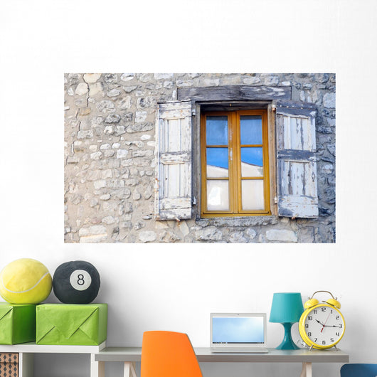 Window Old Stone House Wall Decal