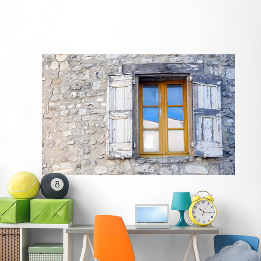 Window Old Stone House Wall Decal