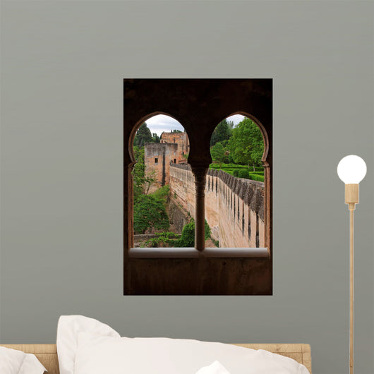 Medieval Bastions Seen through Wall Decal