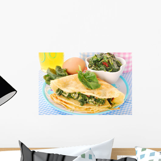Pancakes with Spinach and Wall Decal
