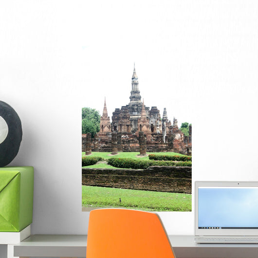 Ruins Wat Mahathat Wall Decal