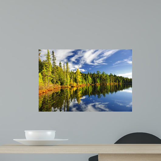Forest Reflecting Lake Wall Decal