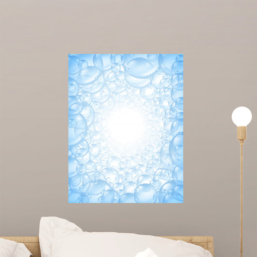 Bubbles Perspective with Center Wall Decal