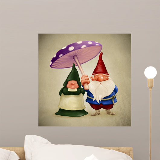 Spouses Gnomes Wall Decal