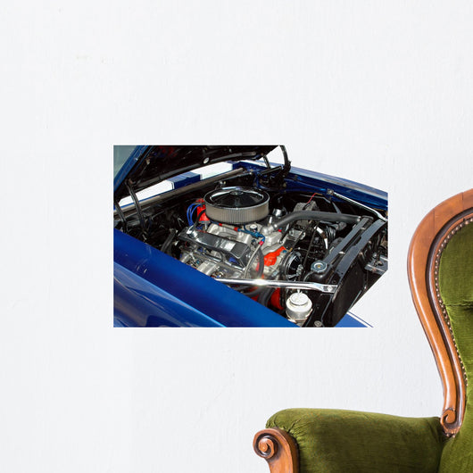 Classic Car Engine Wall Decal