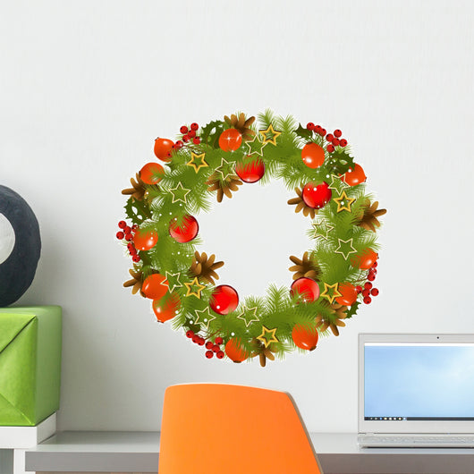Christmas Vector Garland Wall Decal