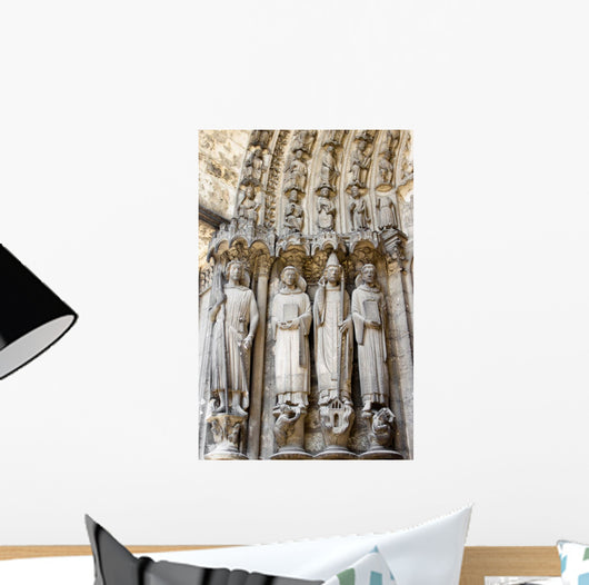 Gothic Saints Sculptures Chartres Wall Decal