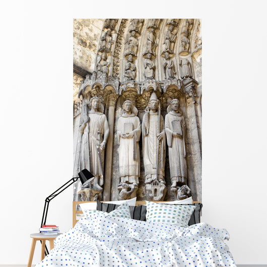 Gothic Saints Sculptures Chartres Wall Decal