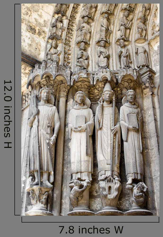 Gothic Saints Sculptures Chartres Wall Decal