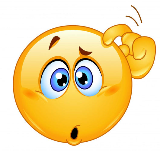 Confused Emoticon Wall Decal