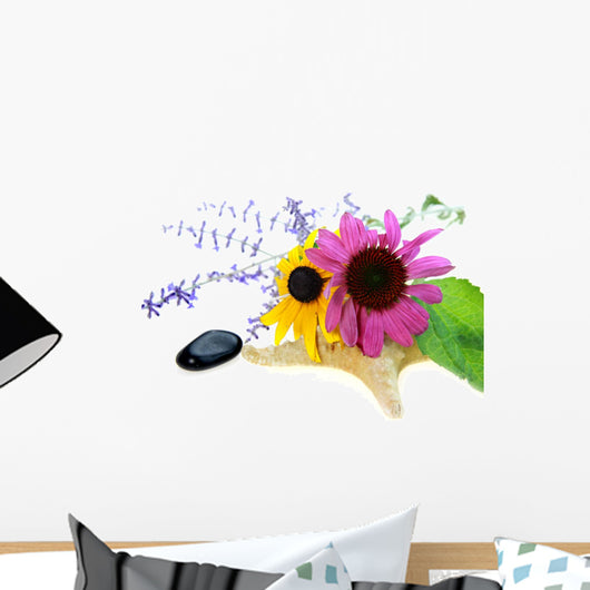 Pink Yellow and Purple Wall Decal
