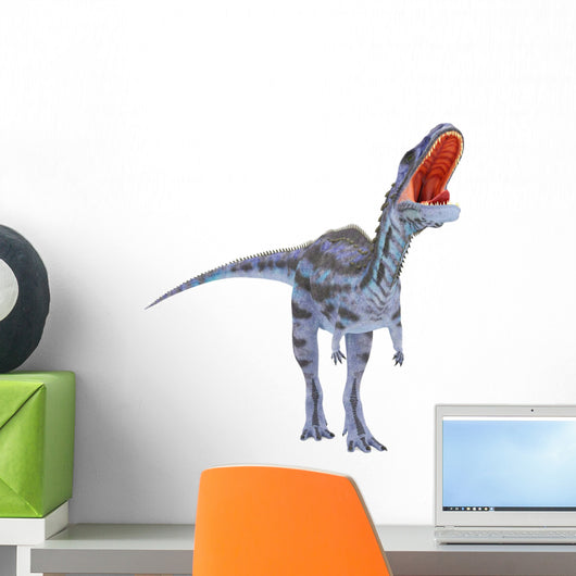 Blue Majungasaurus Crying Wall Decal