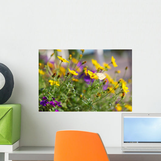 Summer with Flowers and Wall Decal