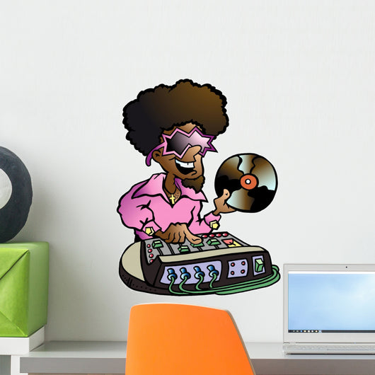 Hand-drawn Vector Illustration Disco Wall Decal