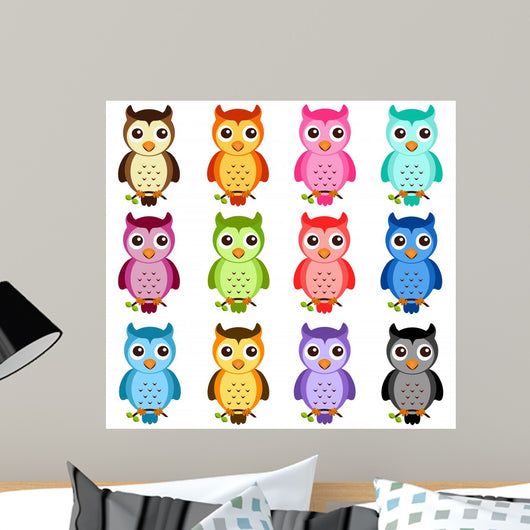 Colorful Theme Cute Vector Wall Decal