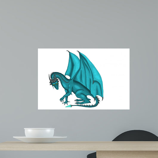 Blue Dragon Wall Decal