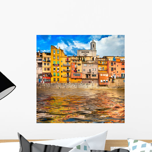 Girona Pictorial City Spain Wall Decal