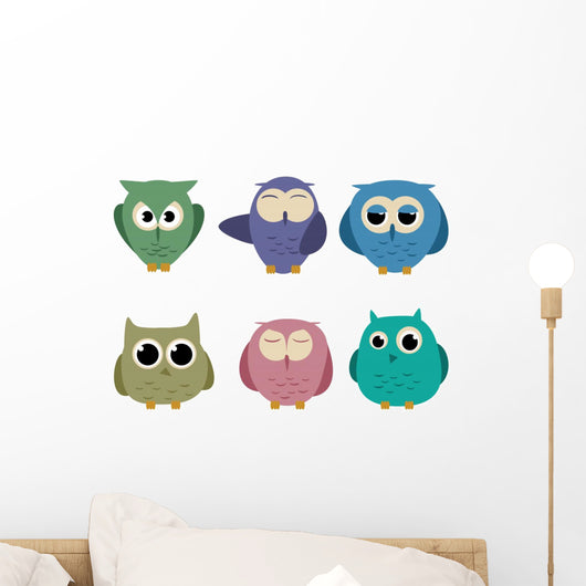 Owl Illustrations Wall Decal