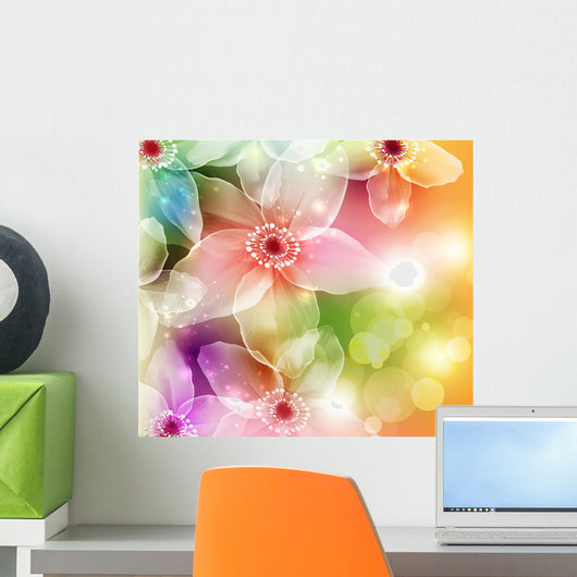 Flowers Vector Illustration Wall Decal