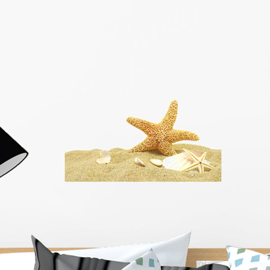 Sea Star and Sand Bank Wall Decal