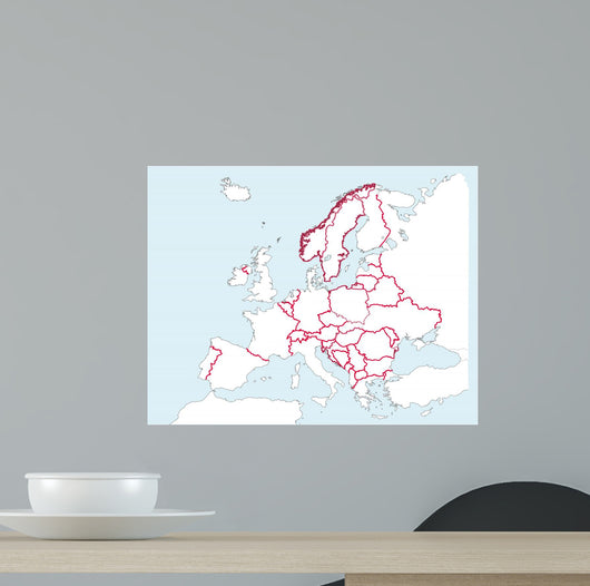 European Map Wall Decal