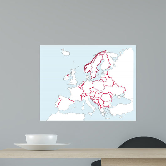 European Map Wall Decal