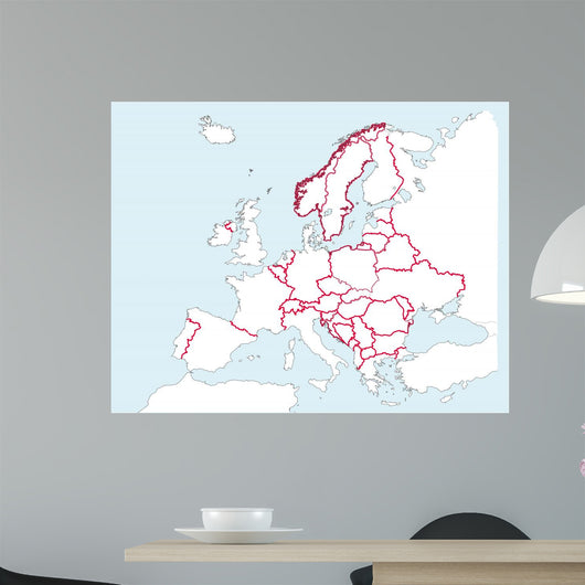 European Map Wall Decal