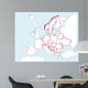 European Map Wall Decal