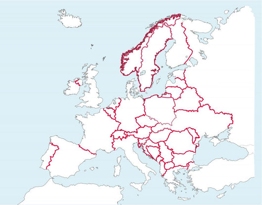 European Map Wall Decal