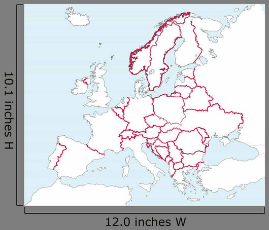 European Map Wall Decal