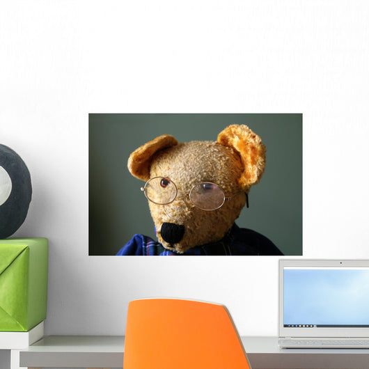 Bear with Glasses Wall Decal