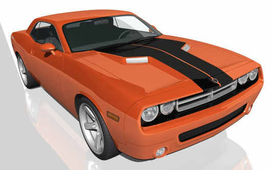 Orange Car Wall Decal