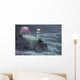 Lighthouse Storm Wall Decal