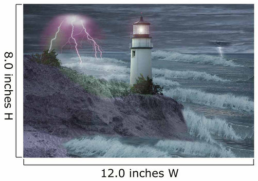 Lighthouse Storm Wall Decal